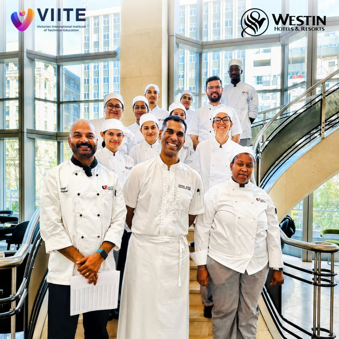 VIITE carpentry and construction students in the training workshop